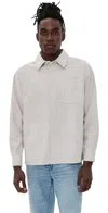 Frame Suede Overshirt Stone Beige