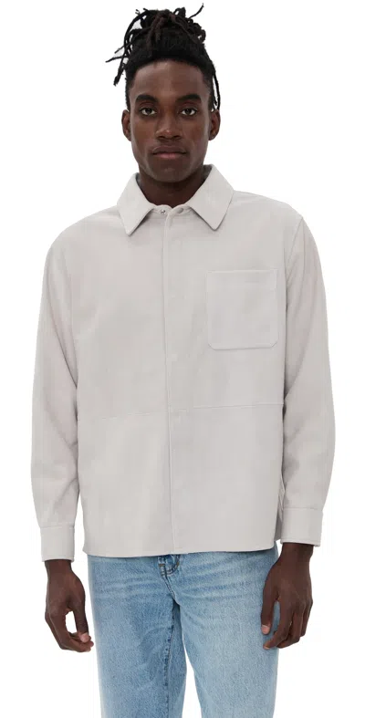 Frame Suede Overshirt Stone Beige