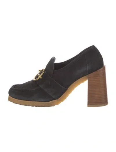 Pre-owned Frame Suede Pumps In Black