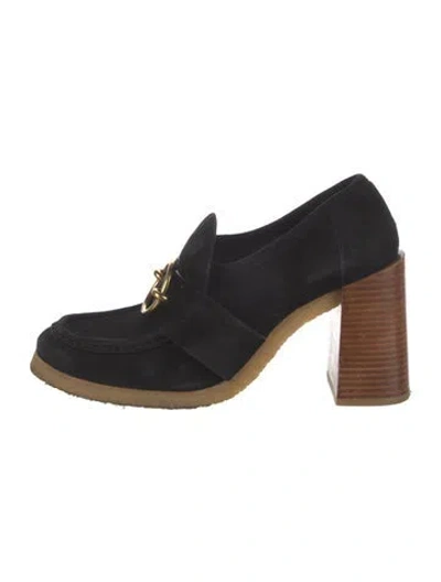 Pre-owned Frame Suede Pumps In Black