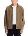 Frame Suede Shirt In Brown