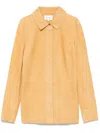 Frame The Suede Shirt In Yellow