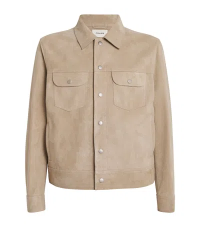Frame Suede Trucker Shirt Jacket