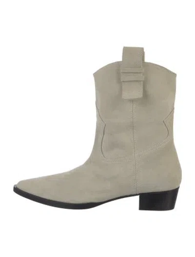 Pre-owned Frame Suede Western Boots In Neutrals