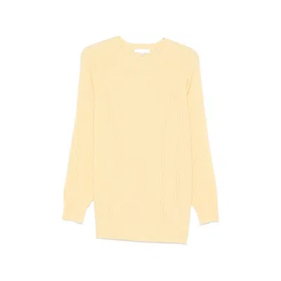 Frame Sunbeam Knitted Raglan-sleeve Sweater In Yellow