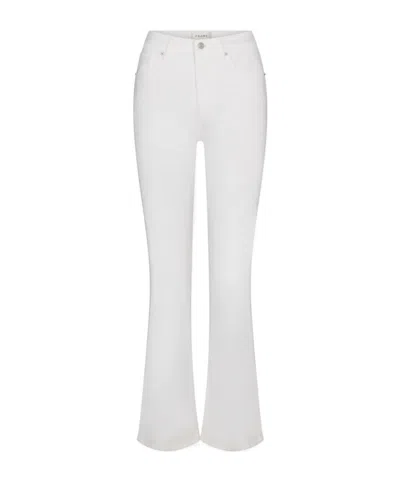 FRAME SUPER STRETCH DENIM MID RISE  FLARE FULL LENGTH