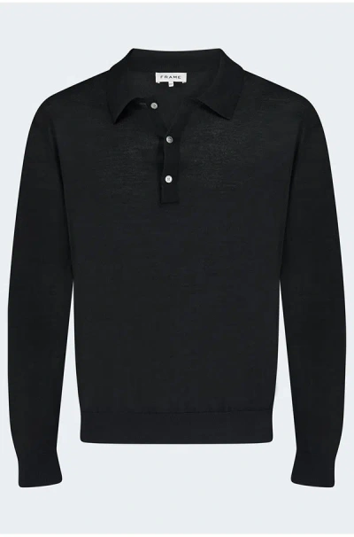 Frame Superfine Polo In Black