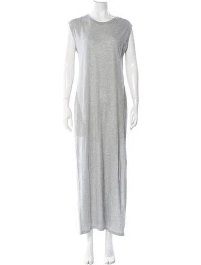 Pre-owned Frame Supima Cotton Long Dress In Gray