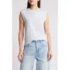 Frame Crewneck Muscle Tank In Denim Blue
