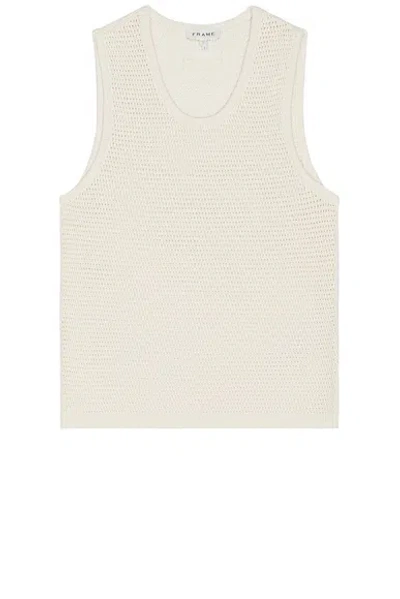 Frame Sweater Tank In Ecru