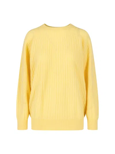 Frame Sweater "the Cashmere Sunbeam" In Yellow