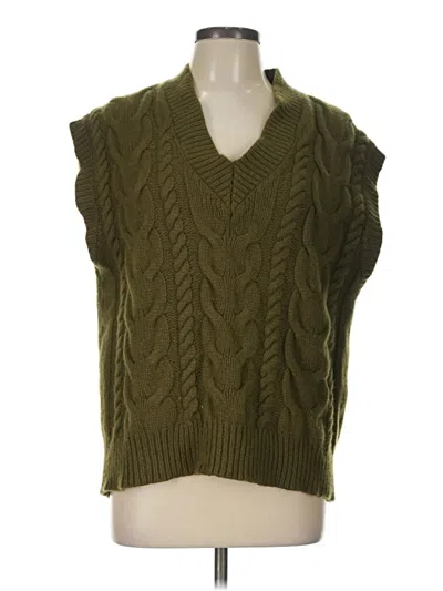 Pre-owned Frame Sweater Vest In Green