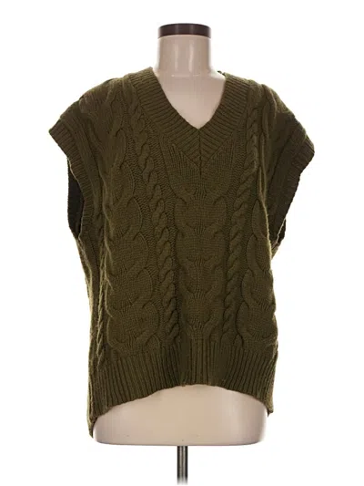 Pre-owned Frame Sweater Vest In Green