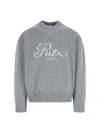 Frame Ribbed Crewneck Top Long Sleeves