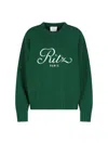 Frame Ribbed Crewneck Top Long Sleeves