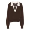 Frame Sweaters In Brown
