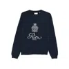 Frame Ritz Crew Neck Sweatshirt In Blue