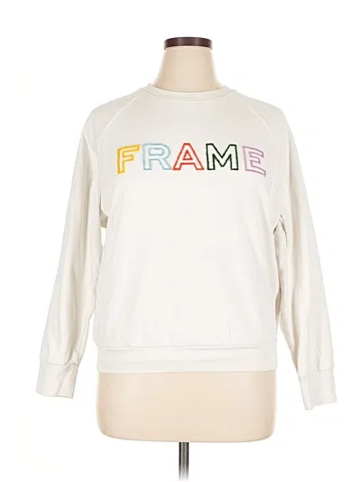 Pre-owned Frame Sweatshirt In White