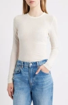 Frame Swiss Dot Sheer Mesh Top In White