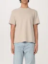 Frame Duo Fold Cotton-jersey T-shirt In Beige