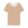 Frame Striped T-shirt In Pink