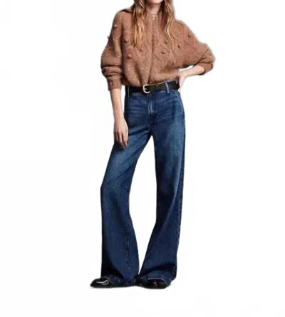 Frame Tailored Denim Trousers In Monday In Blue