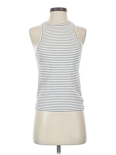 Pre-owned Frame Tank Top Ivory Halter Neckline Tops In White