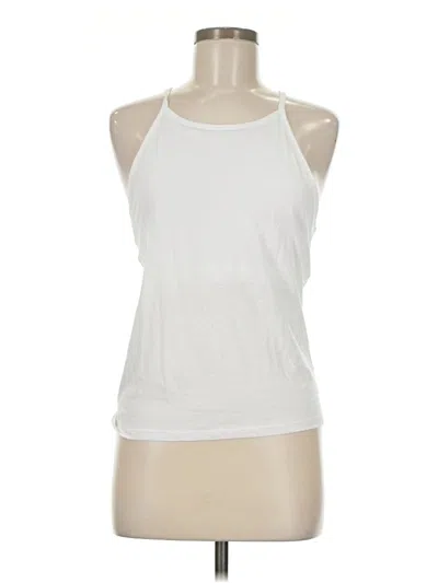 Pre-owned Frame Tank Top White Halter Neckline Tops