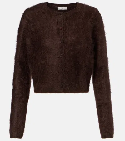 FRAME TEDDY CROPPED CASHMERE CARDIGAN
