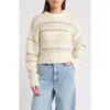 Frame Texture Stripe Sweater In Cream Multi