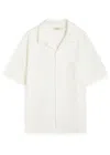 Frame Textured Cotton Shirt In White