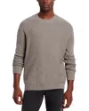 Frame Textured Crewneck Sweater In Light Brown