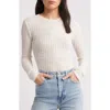 Frame Womens The Popcorn Textured Stretch-cotton Blend Top Alabaster In White