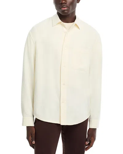 Frame Textured Regular Fit Shirt In White