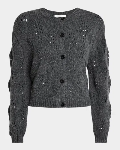 FRAME TEXTURED STITCH CARDIGAN