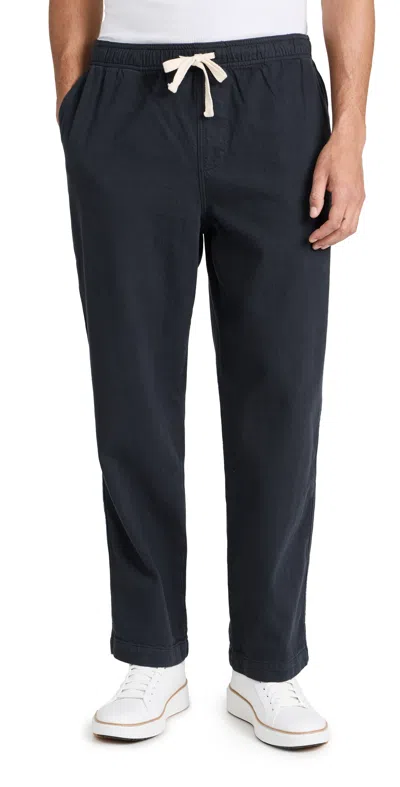 Frame Textured Terry Travel Trousers Navy