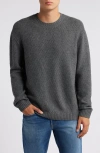 Frame Men's Wool-cashmere Crew Sweater In Anthracite