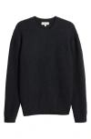 Frame Textured Wool & Cashmere Sweater In Dark Navy