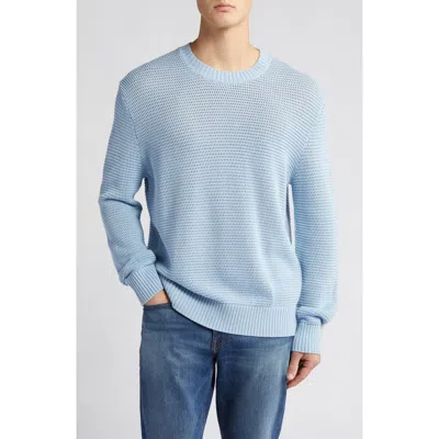 FRAME FRAME TEXTURED WOOL BLEND CREWNECK SWEATER