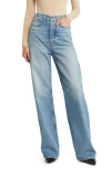 Frame The 1978 High Waist Wide Leg Jeans In Albatross