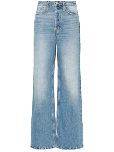 Frame The 1978 Straight Jeans With High Waist In Blue