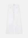 FRAME THE 70'S PATCH POCKET CROP STRAIGHT WHITE COTTON