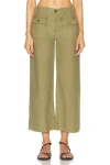 Frame Denim 90s Utility Washed Summer Sage Loose Jean In Washed Summer Sage