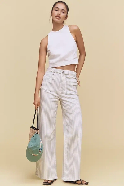Frame The Anchor High-rise Crop Wide-leg Jeans