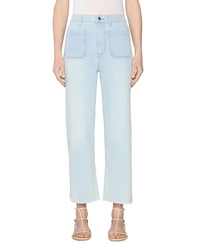 Frame The Anchor Jeans In Float Raw In Blue