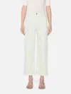 Frame The Anchor High Rise Subtle Wide Leg Pant In Seamist Stripe In White