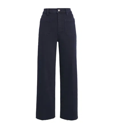 Frame The Anchor Wide-leg Jeans In Blue