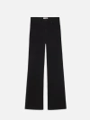 Frame Le Low Baggy Wide Leg Trimmed Jeans Pants In Black