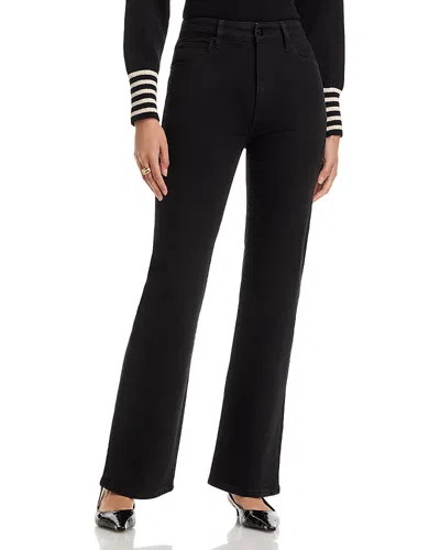 Frame The Arrow High Rise Bootcut Jeans In Black