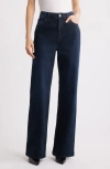 Frame The Arrow High Waist Relaxed Bootcut Jeans In Blue